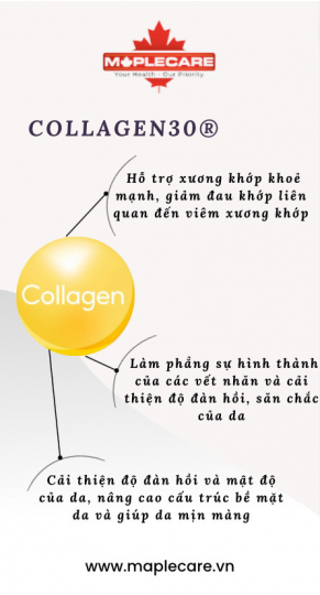 Viên uống giảm nếp nhăn tăng đàn hồi da Collagen30 Anti Wrinkle 2500mg