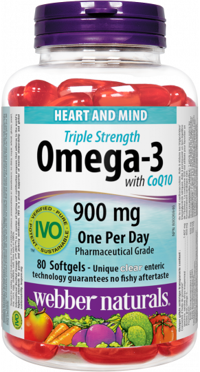 Viên uống hỗ trợ sức khỏe tim mạch Omega-3 with C0Q10 900mg