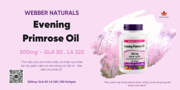  Viên uống bổ sung omega 6 hỗ trợ duy trì sức khỏe Evening Primrose Oil 500mg