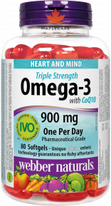 Viên uống hỗ trợ sức khỏe tim mạch Omega-3 with C0Q10 900mg