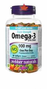 Viên uống hỗ trợ sức khỏe tim mạch, não Omega 3 Triple Strength 900mg (80 viên)